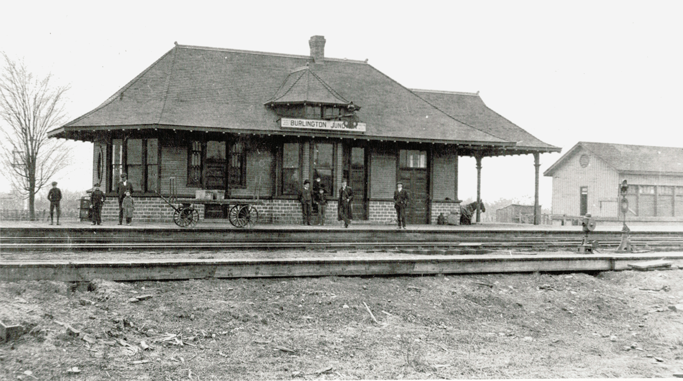 A historic photo of the early years at Freeman Station, in Burlington, Ontario.