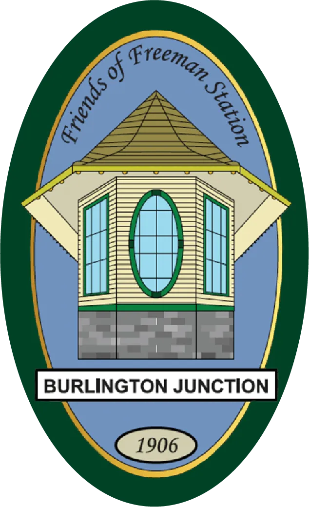 Freeman Station logo with green background.