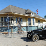 Darrell Harnett in his 1927 Model T Ford