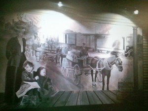 mural lit by night
